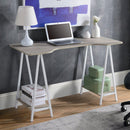 Scrivania da Ufficio 2 Mensole 120x60x76 cm 