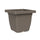 Vaso Quadrato Indoor e Outdoor Tera Nazca Sand 45x45 cm in Plastica Riciclata Sabbia
