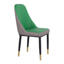 Set 6 Sedie Imbottite 45x42x92 cm in Similpelle Verdi