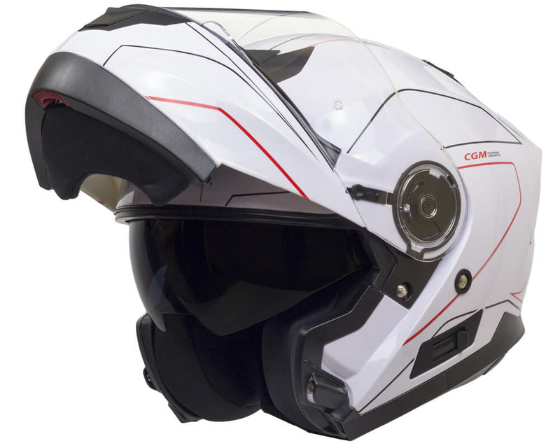 Casco Integrale per Scooter Visiera Lunga CGM Kyoto 506G Bianco Varie Misure