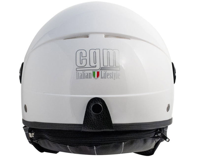 Casco Demi-Jet per Scooter CGM Malindi 104A Bianco Varie Misure