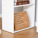 Scrivania da Ufficio con Libreria in Legno Bianco 120x55x120 cm 