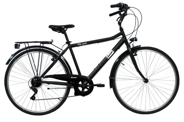 sconto Bicicletta da Trekking Uomo 28” 6V in Acciaio Manhattan Nera