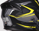 Casco Integrale per Scooter Visiera Lunga CGM Tampere Mach 2 316G Giallo Fluo Opaco Varie Misure