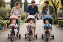 Passeggino Triciclo per Bambini 1-3 Anni Trico Luxury Gold 7 Modalità di Guida Rosa