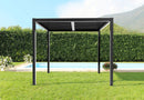 Pergola Bioclimatica 4x4 m in Alluminio Grigio scuro