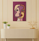 Stampa Dipinta Faces New 1 60x3x90 cm in Legno e Tessuto