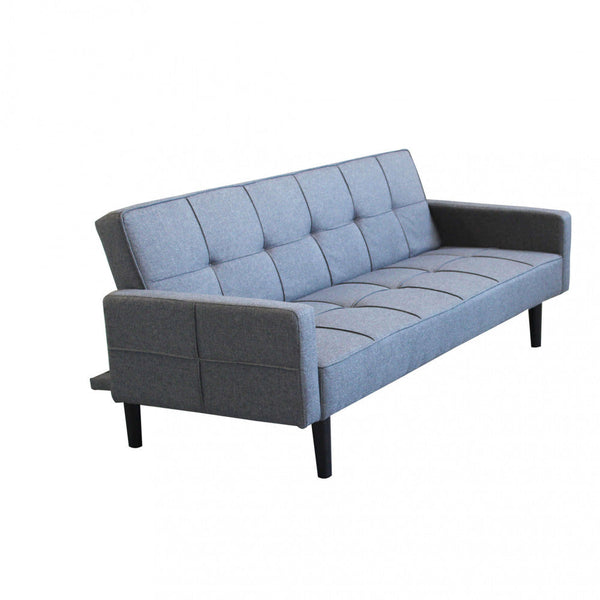 Canapé-lit Anson 194x83x74 cm en tissu gris foncé acquista