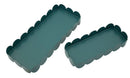 Svuotatasche Saturno Rett, Ottanio Coppia 40x16,5x4,5 cm in Metallo Verde acqua      