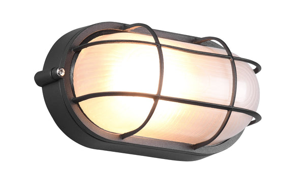 Plafoniera da Esterno Attacco E27 in Alluminio Nero Opaco sconto