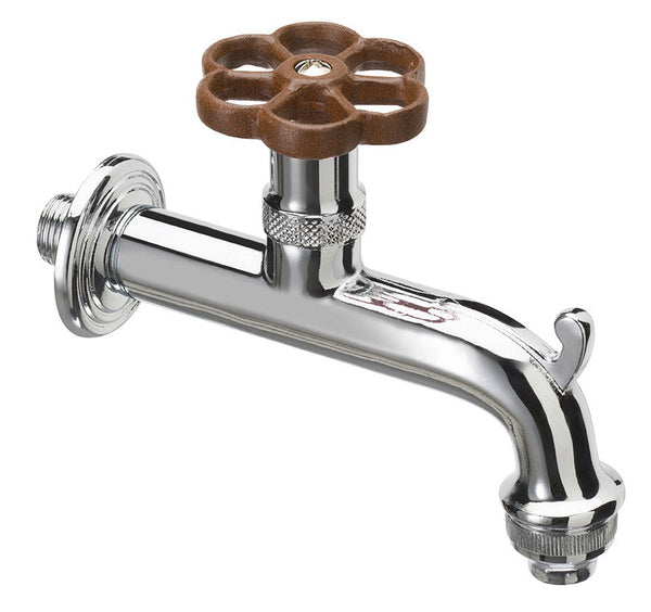 prezzo Robinet pour Fontaine de Jardin en Laiton Chromé avec Anneau Coloré Belfer RUB/018 Rouille