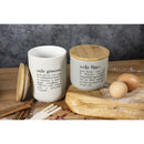 Barattolo Sale Fino 500 ml in New Bone China VdE Tivoli 1996 Grigio