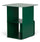 Table basse moderne 41x41x45,5 cm en acier vert forêt