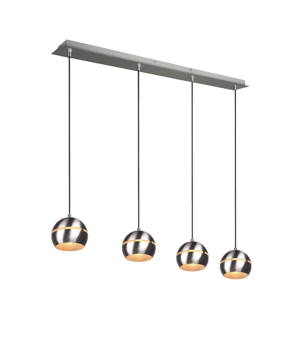 Lampe à suspension d'intérieur E14 en métal nickel mat prezzo