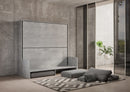 Letto Doppio A Scomparsa Kando Con Divano Cemento e Grigio      