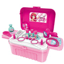 Valigetta Make-up Giocattolo per Bambini Toeletta Richiudibile Trolley con Luci Suoni Accessori      
