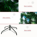 Albero di Natale Artificiale 180 cm in Fibra Ottica Foltissimo 230 LED 