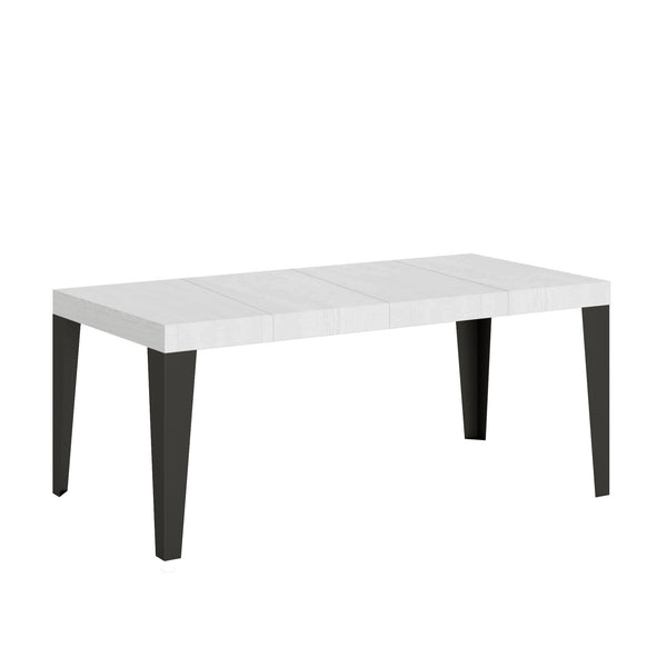 Tavolo Allungabile 90/246x90x77 cm Flame Premium Bianco Frassino online