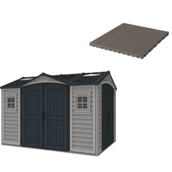 online Sol pour Jardinière 326x240x235 cm en Plastique Gris