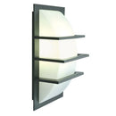 Lampada Plafoniera Rettangolare con Griglia Colore Grigio per Esterno Linea Dodo Livos