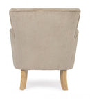 Poltrona 71,5x72,5x79h cm Chenille Tortora 