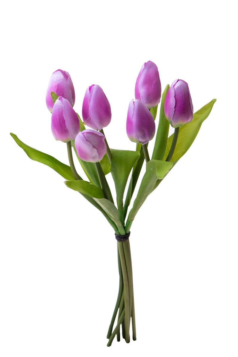 Set 3 Mazzi Artificiali da 7 Tulipani H 37 cm