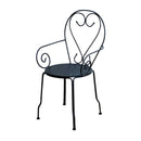 Sedia da Giardino 49x48xh90 cm in Metallo New Old Antracite