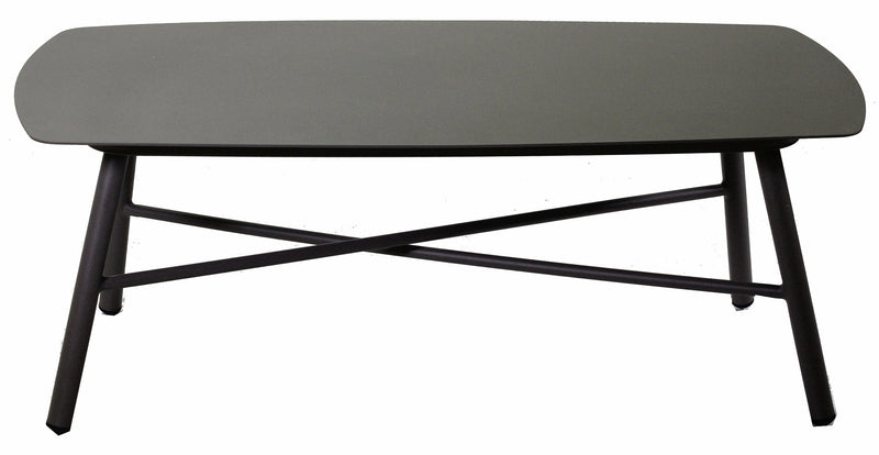 Set da Giardino Divano 2 Poltrone e Tavolino in Alluminio Riverside Tortora