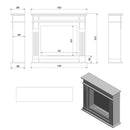 Camino a Bioetanolo da Pavimento 115x101,3 cm Flig San Diego