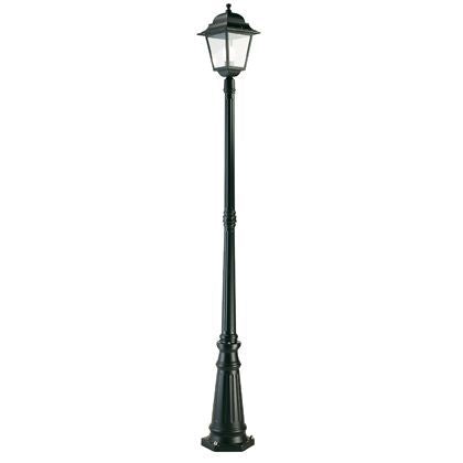 Lampada Palo per Giardino Alto Colore Nero da Esterno Linea Quadrata Sovil