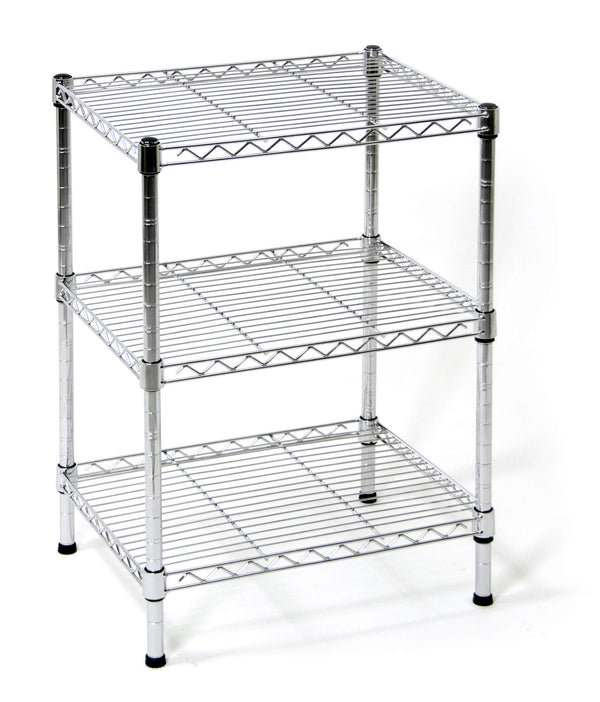 acquista Etagère Acier Chromé 3 Etagères 45x35x61 cm Fumer