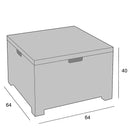 Set da Giardino Divano 2 Poltrone e Tavolino in Polipropilene Vandi Marrone