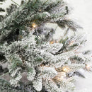 Albero di Natale Artificiale innevato con Led tallinn verde  Varie Misure