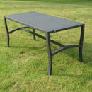 Tavolino Montreal 92x45x45 h cm in Acciaio Antracite