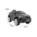 Macchina Elettrica per Bambini 12V con Licenza BMW X6M Nero