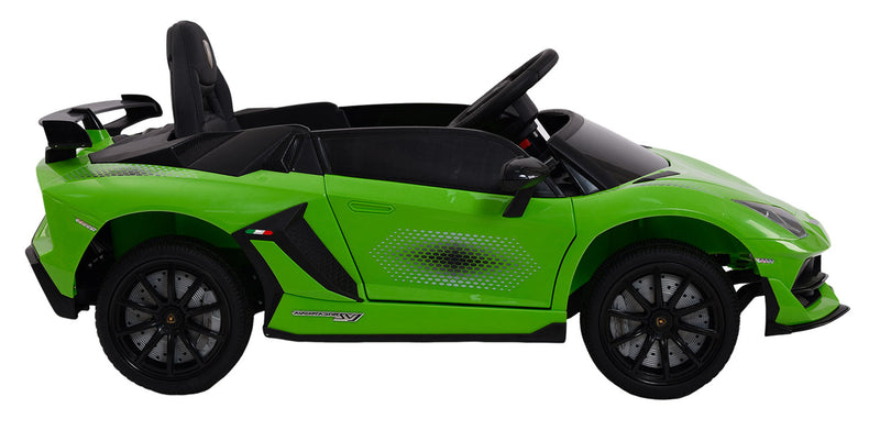 Macchina Elettrica per Bambini 12V con Licenza Lamborghini Aventador SVJ Small Verde