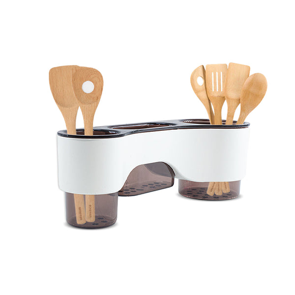 Porte-ustensiles mural multifonctionnel pour organisateur de cuisine 3 compartiments prezzo