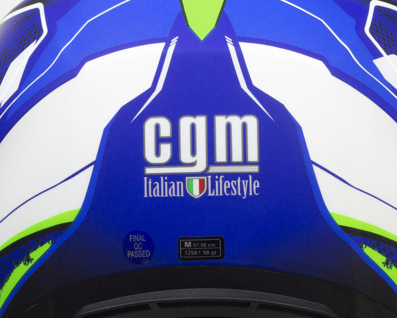Casco Jet per Scooter Visiera Lunga CGM Mayer 130X Blu Opaco Varie Misure
