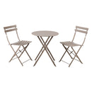 Set Tavolino e 2 Sedie Pieghevoli da Giardino Teresa Talpa