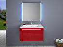 Mobile da Bagno sospeso Samoa 04 Laccato Rosso TFT