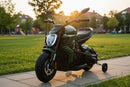 Moto Elettrica per Bambini Licenza Ufficiale Ducati Diavel 12V con Rotelle di Supporto Verde