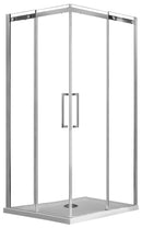 Box Doccia Angolare 2 Ante Scorrevoli in Cristallo Trasparente 8mm H200 Fosterberg Horsens Varie Misure