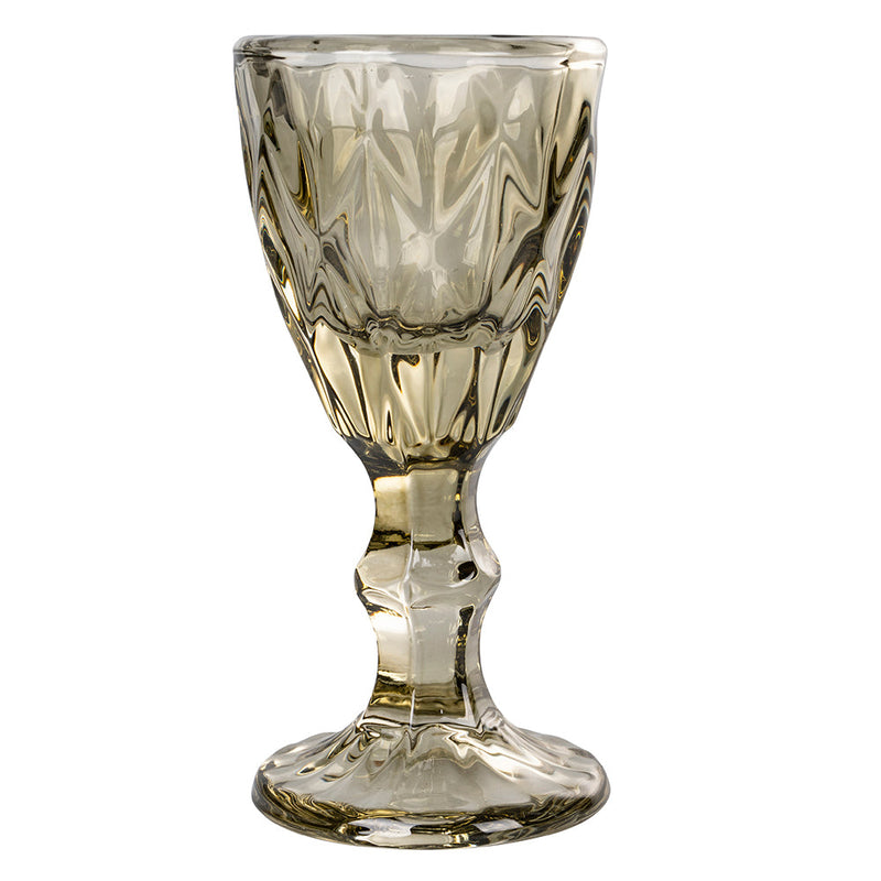 Set 6 Tazzine per Liquori Liquorini Prisma Stones in Vetro VdE Tivoli 1996 Grigio