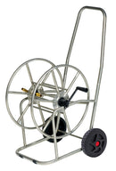 Carrello Avvolgitubo Manuale con Ruote 80 mt Tubo Ø3/4” in Acciaio Inox Agrati