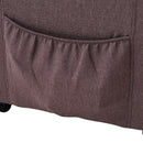 Poltrona Alzapersona Elettrica 2 Motori Reclinabile in Tessuto Beige T.