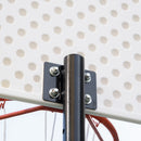 Canestro da Basket ad Altezza Regolabile 210-260 cm con Base Riempibile e 2 Ruote   