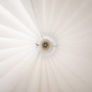 Lampada da Terra in Tessuto e Acciaio Inox 120 cm Bianco 