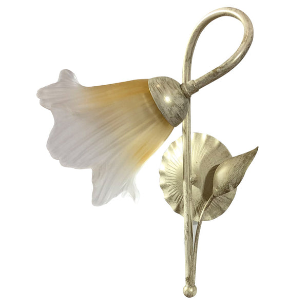 Applique 1xE14 Doré Ivoire Cadre Ambre Dégradé Verre Satiné E-Energy Melania online