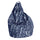 Pouf Big City bleu d'Avalli en polyester