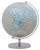 Globe Argenté Ø25x34 cm Plastique et Fer Argenté et Bleu